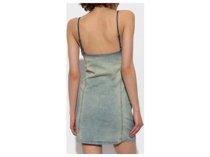 Abito Diesel DE-ELLIT-S in cotone blu - vista 4