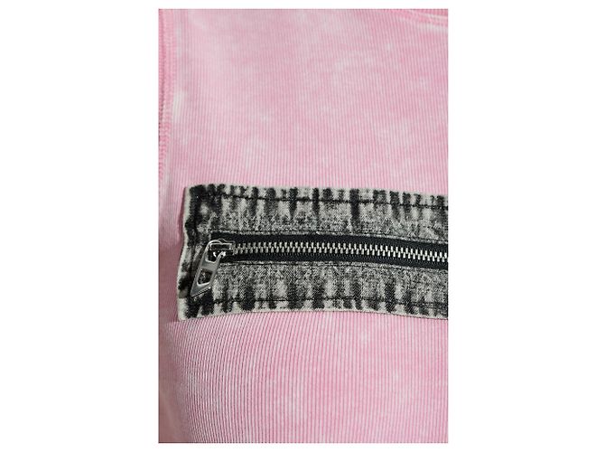 Top Diesel T-ARTED Rosa de Algodón Cropped - vista 5