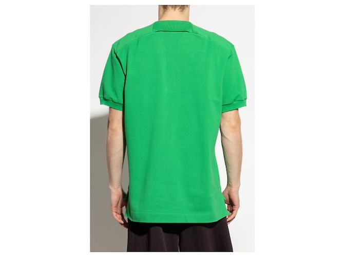 Polo Lacoste in cotone piqué verde - vista 4