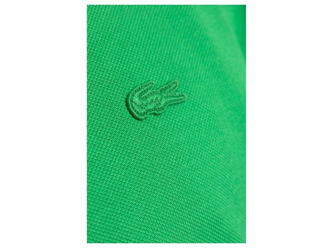 Polo Lacoste in cotone piqué verde - vista 5
