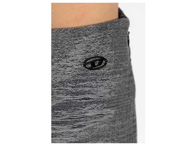 Falda midi gris O-TAVY Diesel de algodón - vista 5