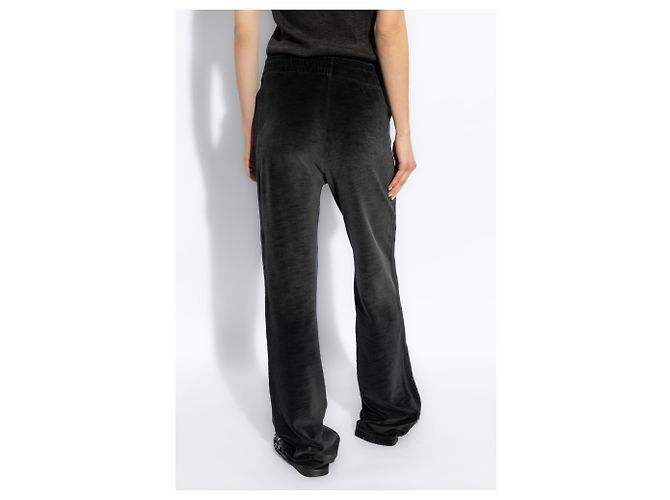 Diesel Jogginghose P-ELY-Q1 Schwarz Velours - Ansicht 4