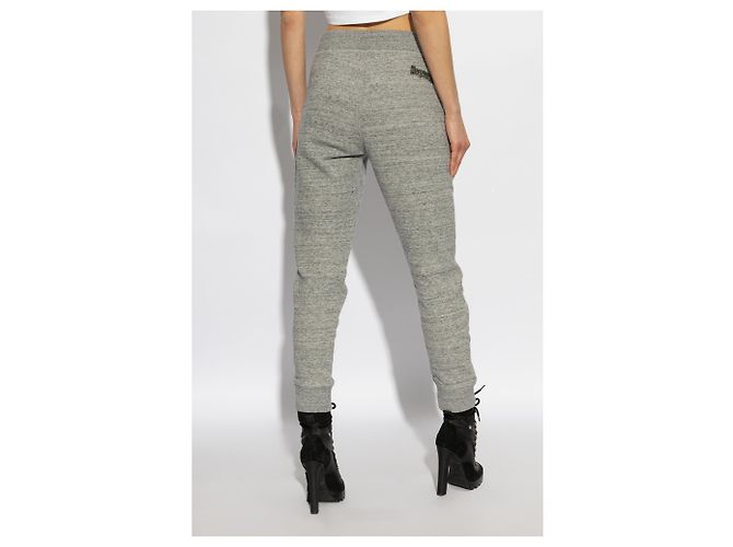 Pantalones de chándal Dsquared2 de algodón gris - vista 4