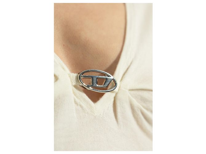 Diesel M-PIAFFY Wolle Top Creme Weiß - Ansicht 5