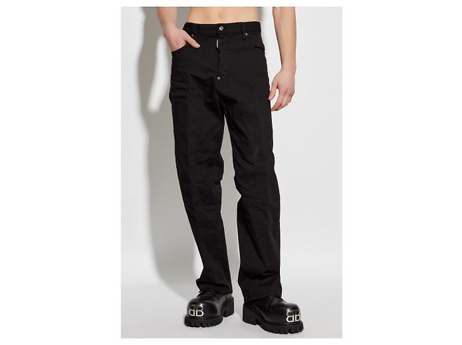 Dsquared2 Black Cargo Jeans Carrot Fit - view 3