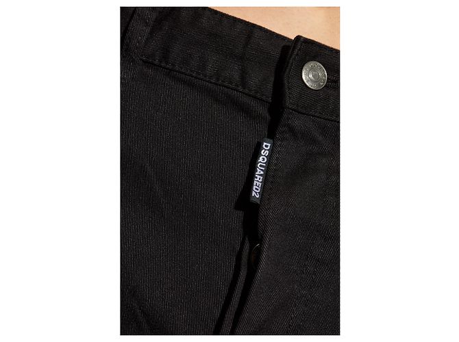 Dsquared2 Black Cargo Jeans Carrot Fit - view 5