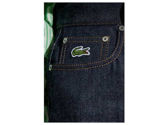 Jeans Bootcut a Vita Alta Lacoste Blu Navy - vista 5