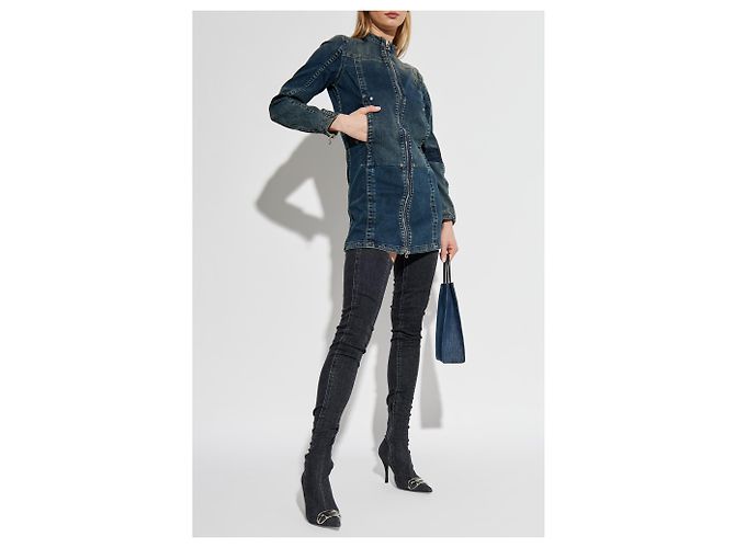 Diesel DE-ROMI-RE Kleid in Navy Denim - Ansicht 2