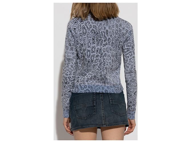 Diesel Cardigan M-ALIMA-LEO Grau Baumwolle - Ansicht 4