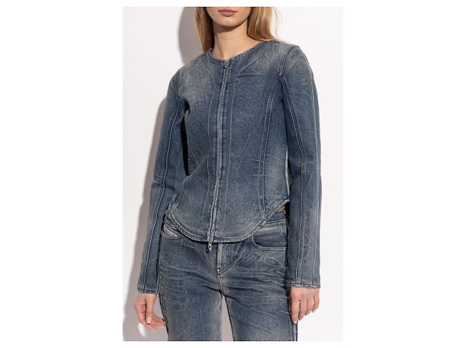 Chaqueta vaquera azul Diesel - vista 3