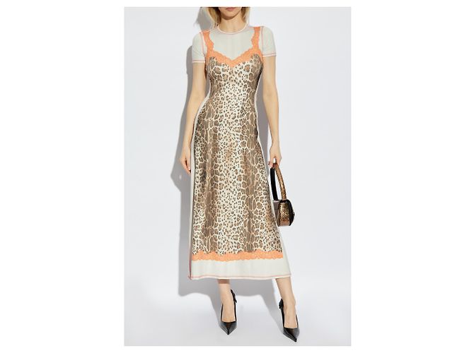 Vestido midi D-ILE Diesel con estampado animal - vista 2