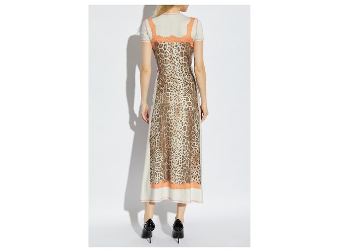 Vestido midi D-ILE Diesel con estampado animal - vista 4