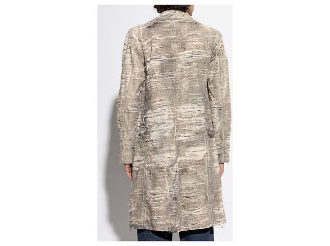 Cappotto Diesel D-ISCO-FSG in cotone grigio - vista 4