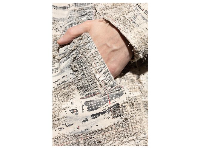 Cappotto Diesel D-ISCO-FSG in cotone grigio - vista 5