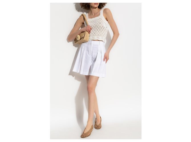 Autre Marque Top de malha Maison Kitsuné creme em algodão - vista 2