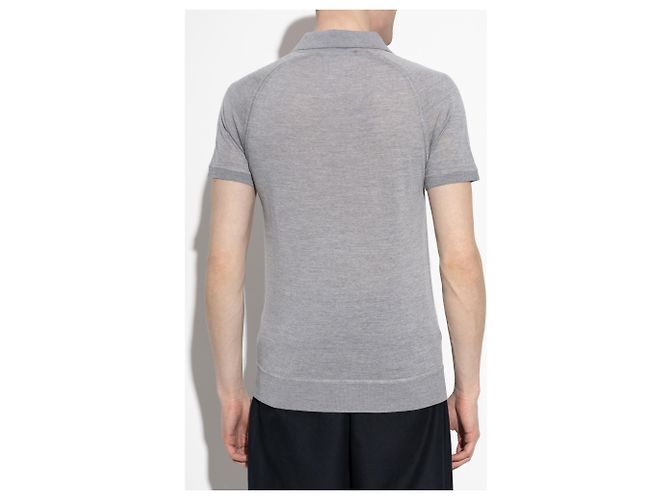 Dsquared2 Logo Polo Grey Wool - view 4