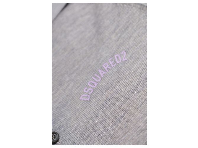 Dsquared2 Logo Polo Grey Wool - view 5