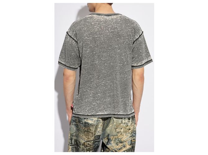 Diesel T-Shirt T-BOXT-PAK Grau Baumwolle - Ansicht 4