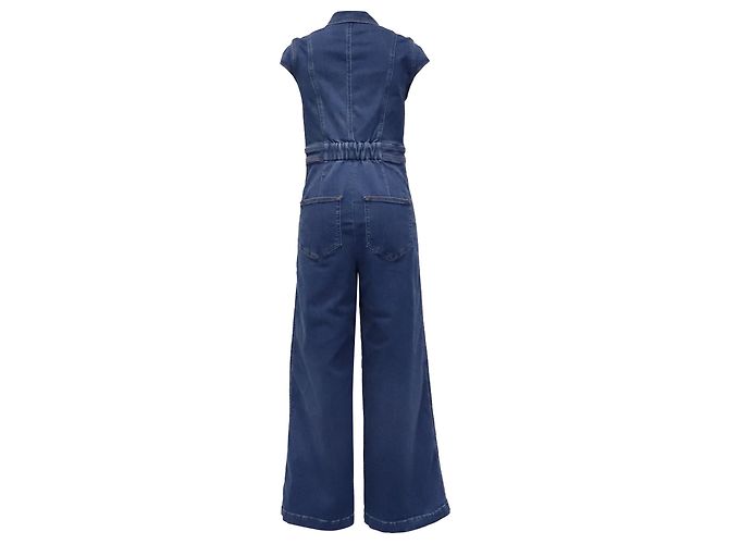 Autre Marque Mono vaquero Palazzo Wide-Leg ME + EM en algodón azul - vista 4