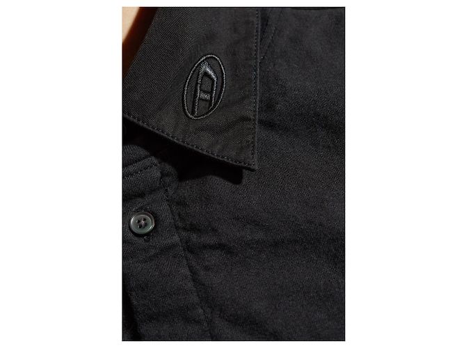 Camicia Diesel S-GASTON-O nera in cotone - vista 5