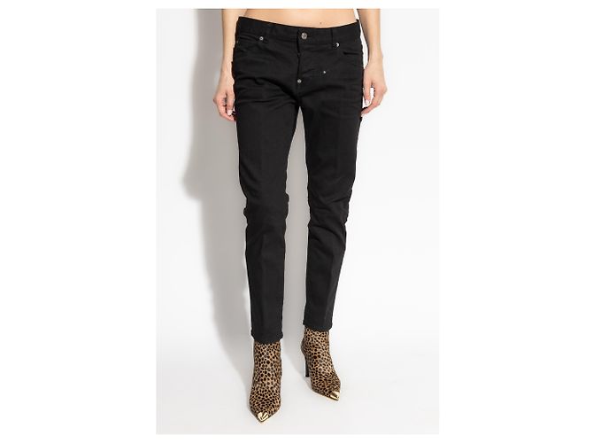 Jeans Slim Fit Cool Girl Dsquared2 Negros - vista 3