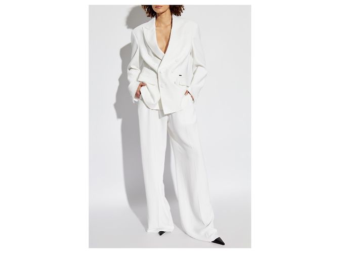 Dsquared2 Pantaloni a gamba larga plissettati - vista 2