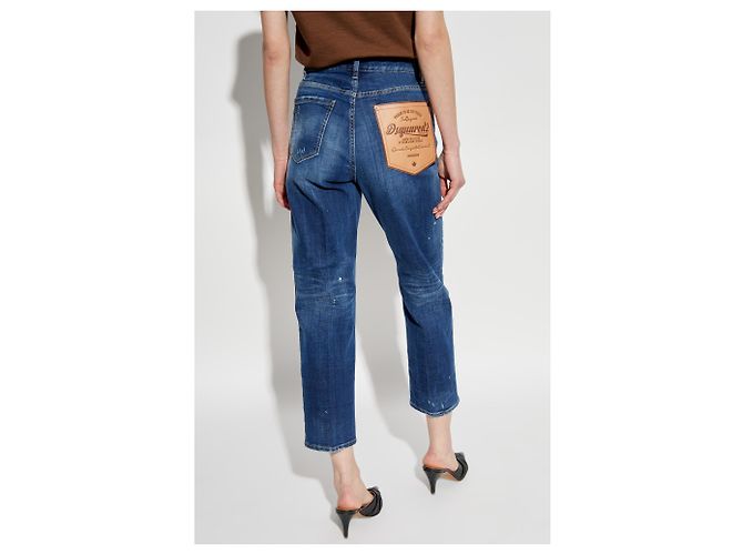 Jeans Boston Dsquared2 Azul Marino Algodón - vista 4