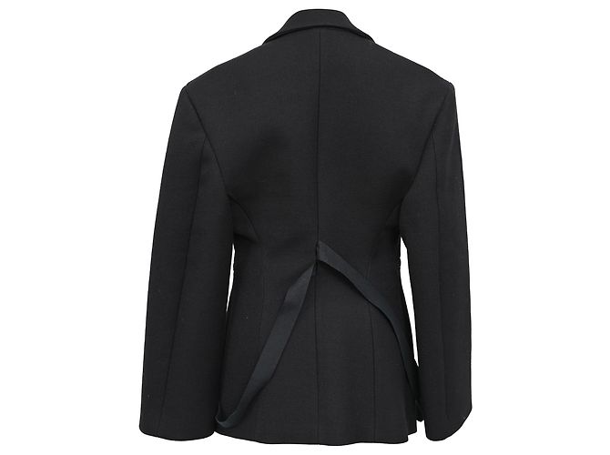 Jacquemus La Veste Filu Blazer en lana negra - vista 3