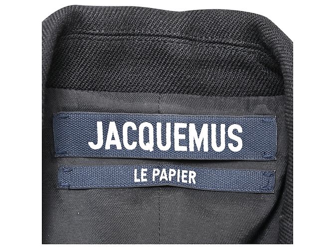 Jacquemus La Veste Filu Blazer en lana negra - vista 5