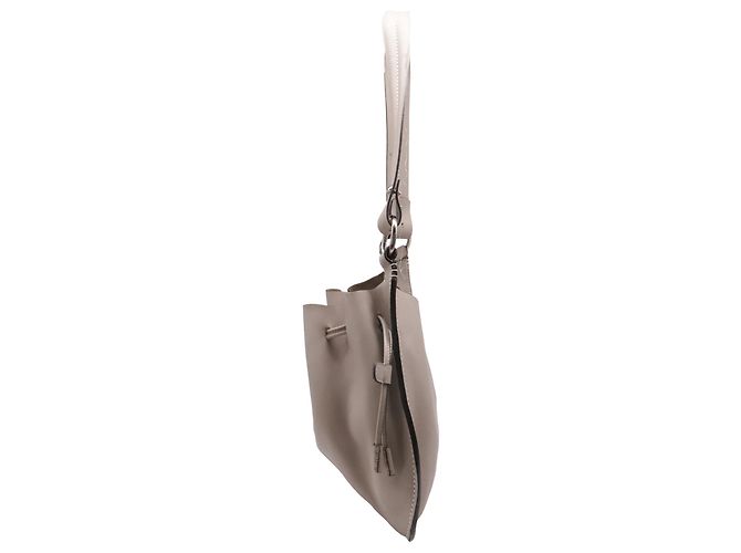 Bolsa de Ombro com Cordão Bally com Bolsa em Couro Bege - vista 3