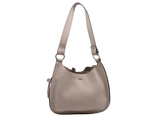 Bolsa de Ombro com Cordão Bally com Bolsa em Couro Bege - vista 4