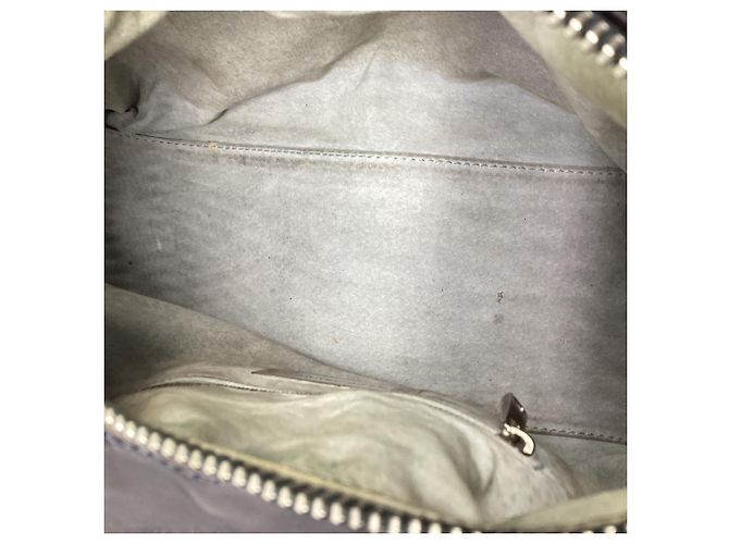 Marc Jacobs Multi-Pocket Satchel Schultertasche aus dunkelblauem Leder - Ansicht 10