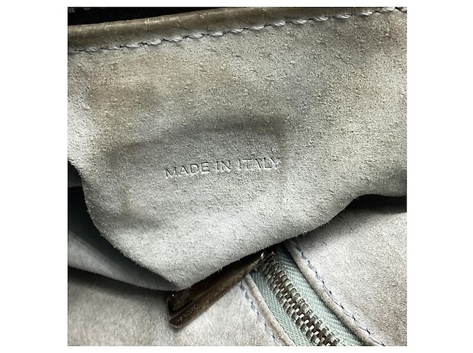 Marc Jacobs Multi-Pocket Satchel Schultertasche aus dunkelblauem Leder - Ansicht 7