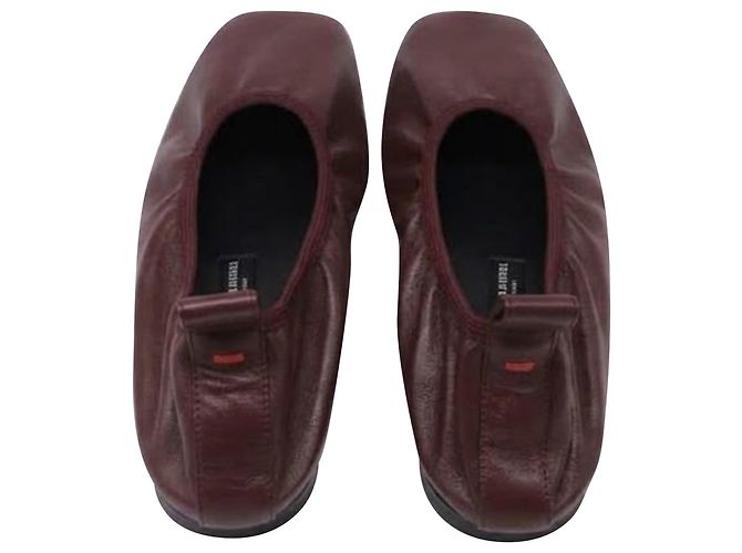 Ballerine Aeyde Dex in pelle di vitello nappa burgundy - vista 5