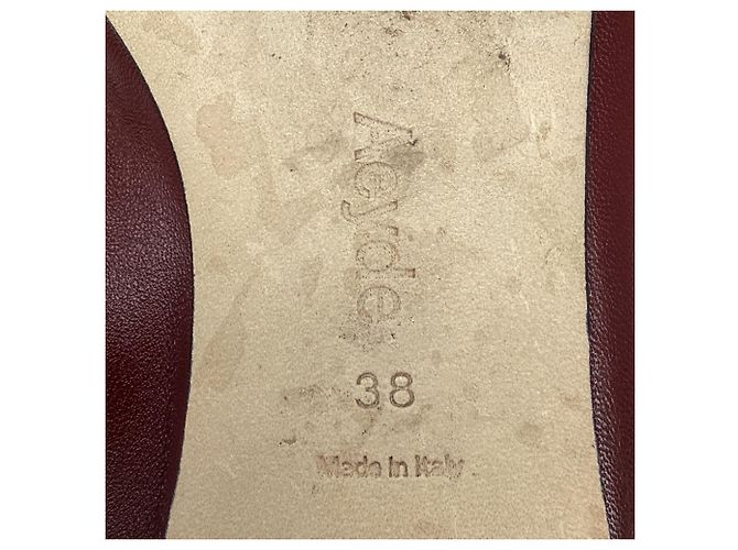 Ballerine Aeyde Dex in pelle di vitello nappa burgundy - vista 9