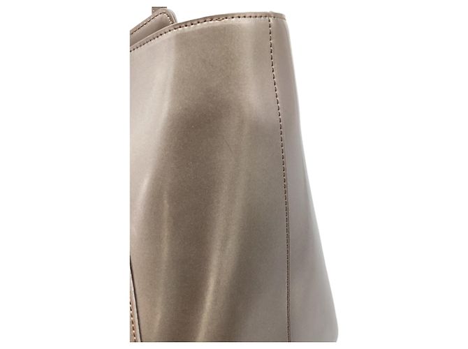 Bolsa de ombro Lauren Ralph Lauren em couro castanho - vista 14