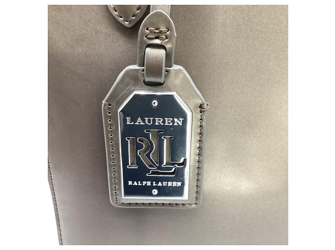 Bolsa de ombro Lauren Ralph Lauren em couro castanho - vista 15