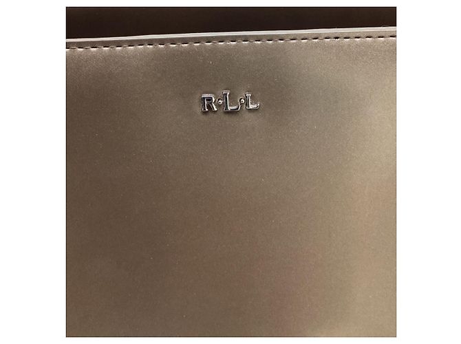 Bolsa de ombro Lauren Ralph Lauren em couro castanho - vista 16