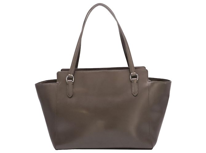Bolsa de ombro Lauren Ralph Lauren em couro castanho - vista 4
