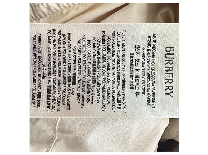 Burberry London Light Layer Windbreaker aus beigem Polyamid - Ansicht 12