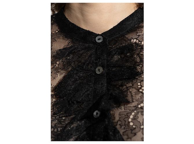 Camicia in pizzo Cecile nera Ulla Johnson - vista 5