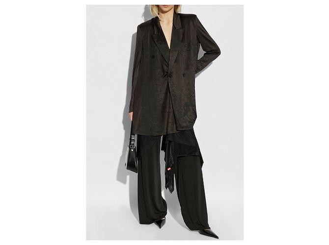 Blazer Diesel G-ARDENIA nero taglio oversized doppiopetto - vista 2