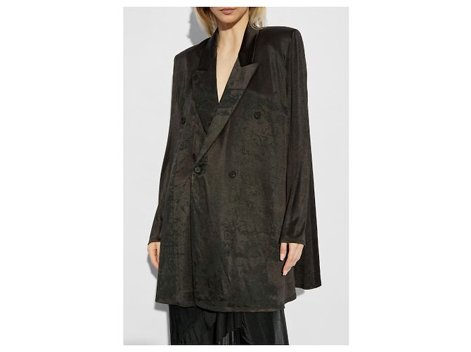 Blazer Diesel G-ARDENIA nero taglio oversized doppiopetto - vista 3
