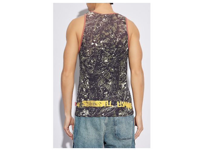 Canotta Diesel T-LIFTY-CAMOU Camouflage in cotone - vista 4