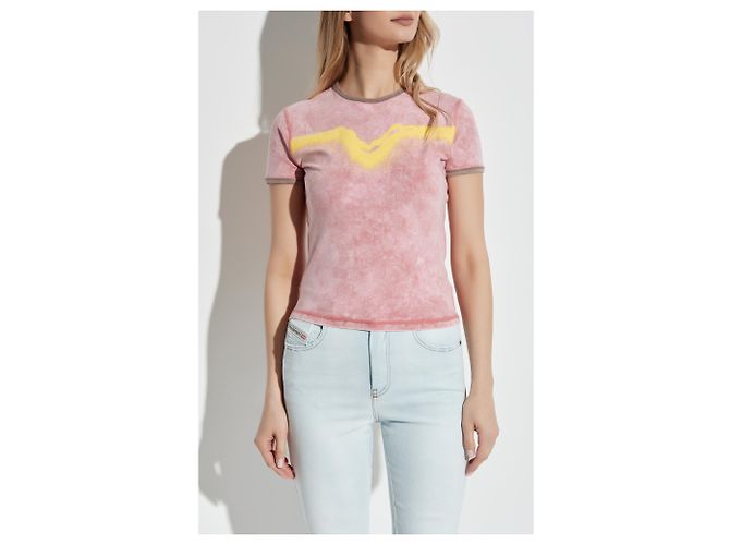 Diesel T-shirt T-UNCUTIE-LONG-Q3 - vista 3