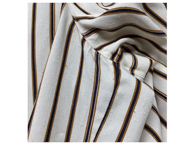 Blusa de rayas con cuello anudado Akris en viscosa blanca - vista 5