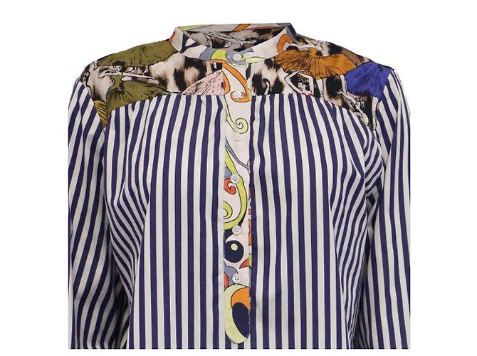 Blusa a maniche lunghe stampata La Prestic Ouiston in cotone multicolore - vista 2