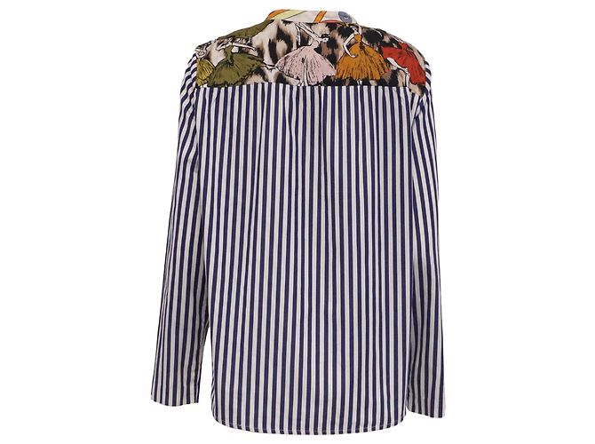 Blusa a maniche lunghe stampata La Prestic Ouiston in cotone multicolore - vista 4