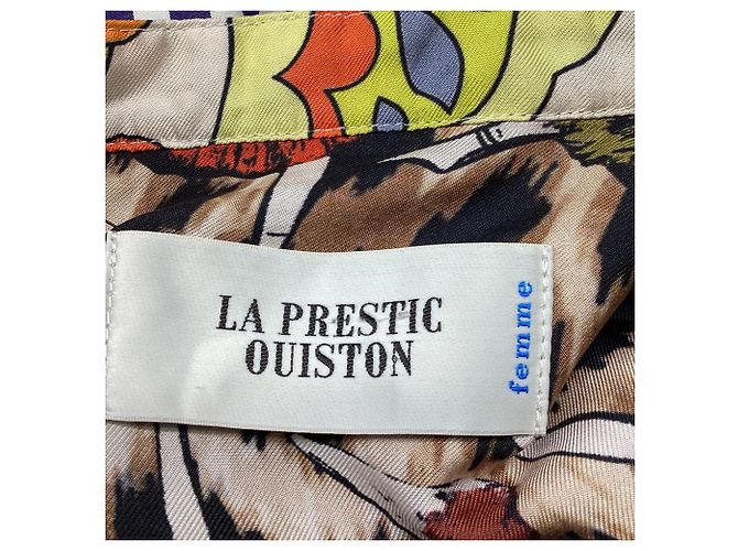 Blusa a maniche lunghe stampata La Prestic Ouiston in cotone multicolore - vista 7
