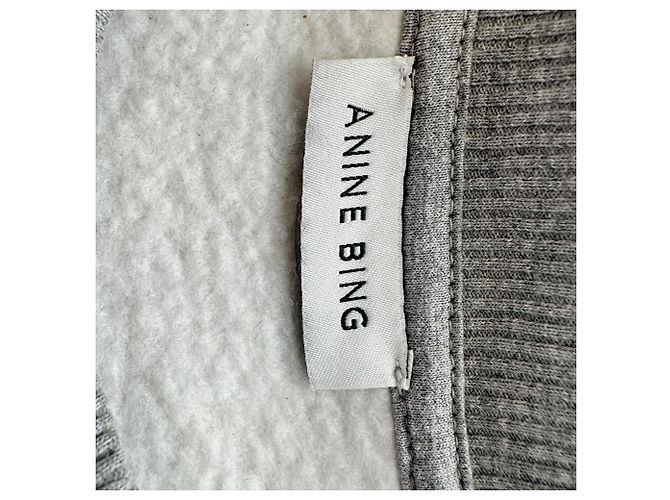 Sweatshirt Anine Bing Spencer em algodão cinzento - vista 5